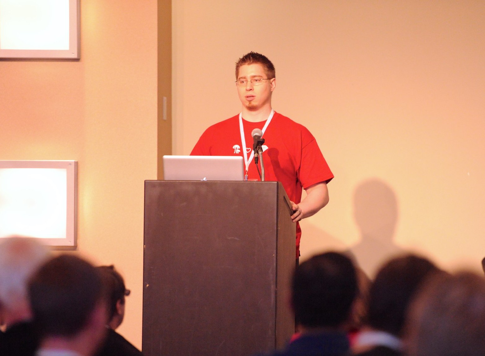 An image of me presenting at SCRC12